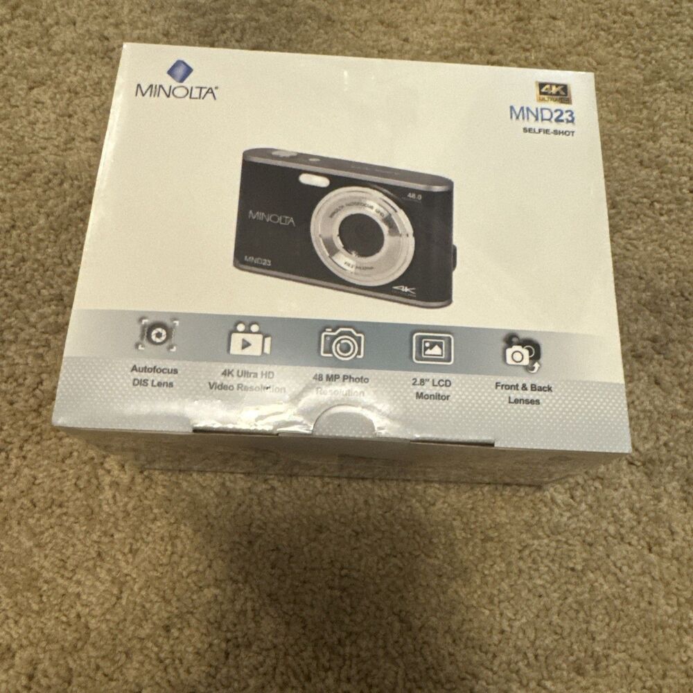 Minolta MND23 48 Megapixels Point and Shoot Selfie Digital Camera